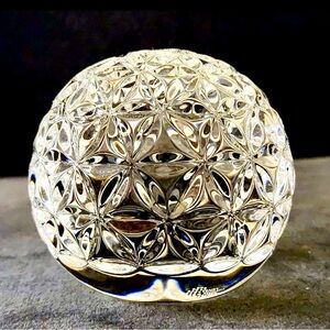 Waterford Y2K Crystal Times Square paper weight.